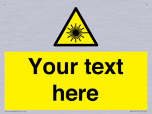 Custom Laser Hazard Sign